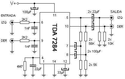 Control automático de volumen estereo 